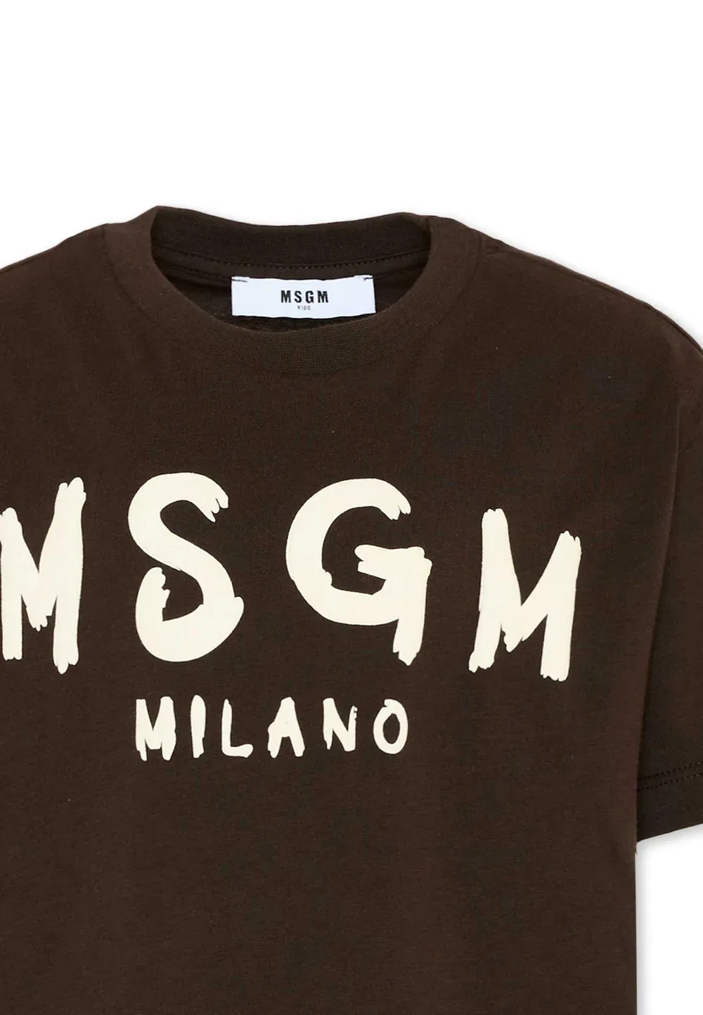Футболка унисекс - футболка с принтом Msgm, Brown — фото 3