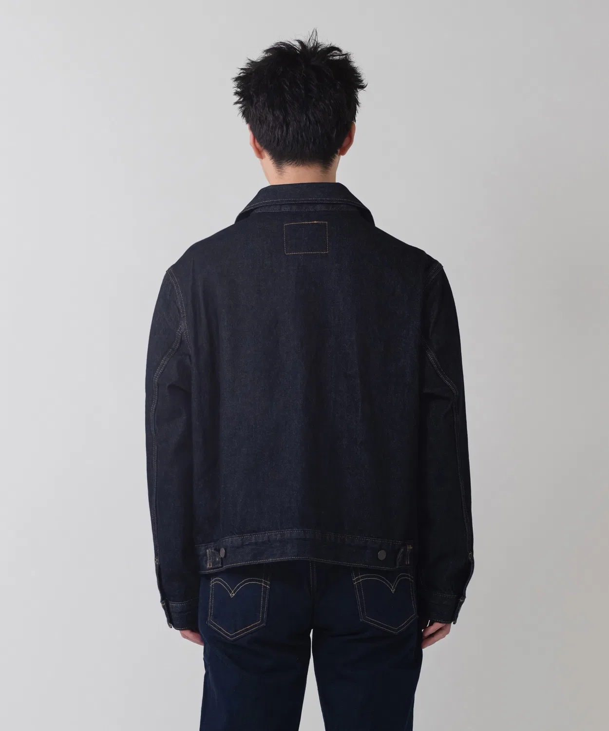 Мужская джинсовая куртка с длинным рукавомLevi's, Dark Indigo Blue — фото 3