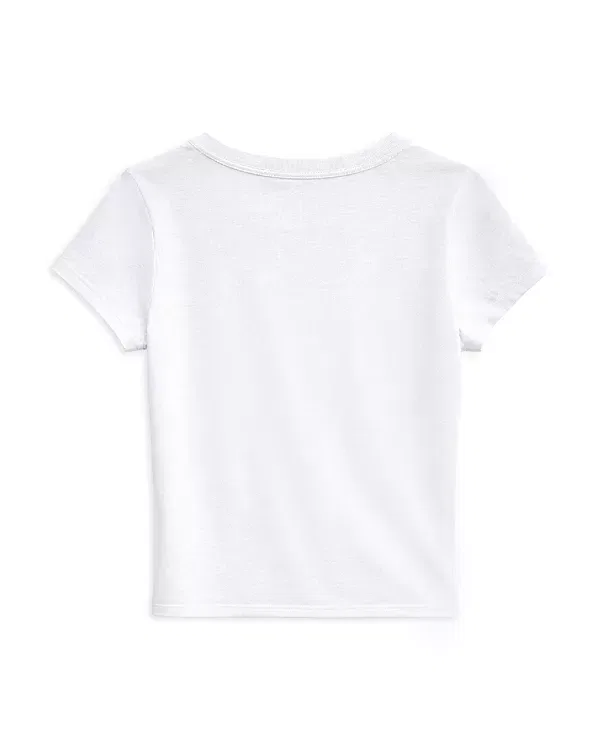 Детская футболка с принтом Jam Jar Graphic Knotted Tee KatieJ NYC, белый — фото 2
