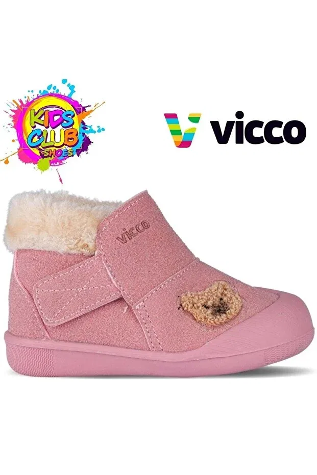 Детские ботинки для девочек ортопедические Vicco, Powder