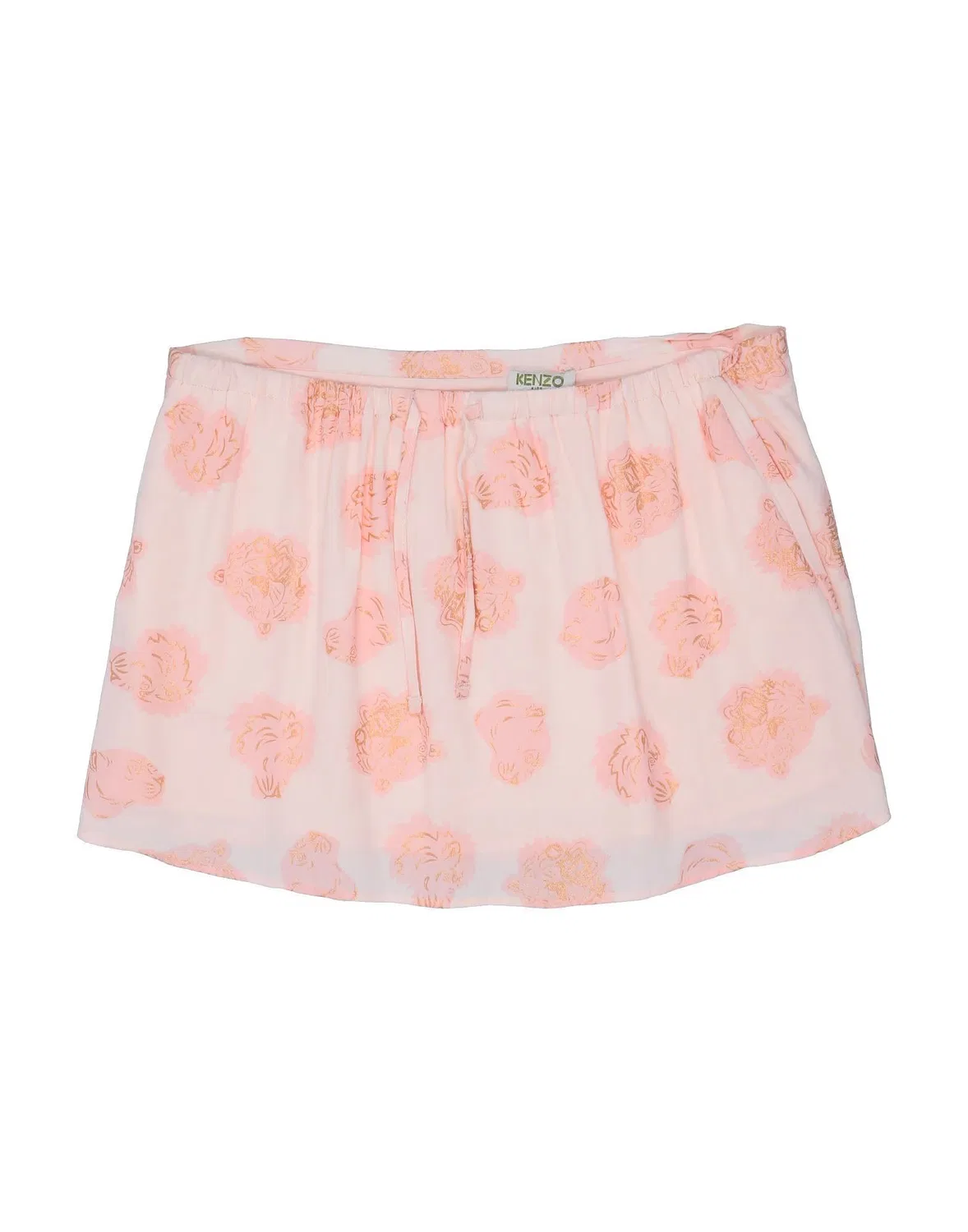 Детская юбка для девочек из крепа Kenzo Kids, розовый