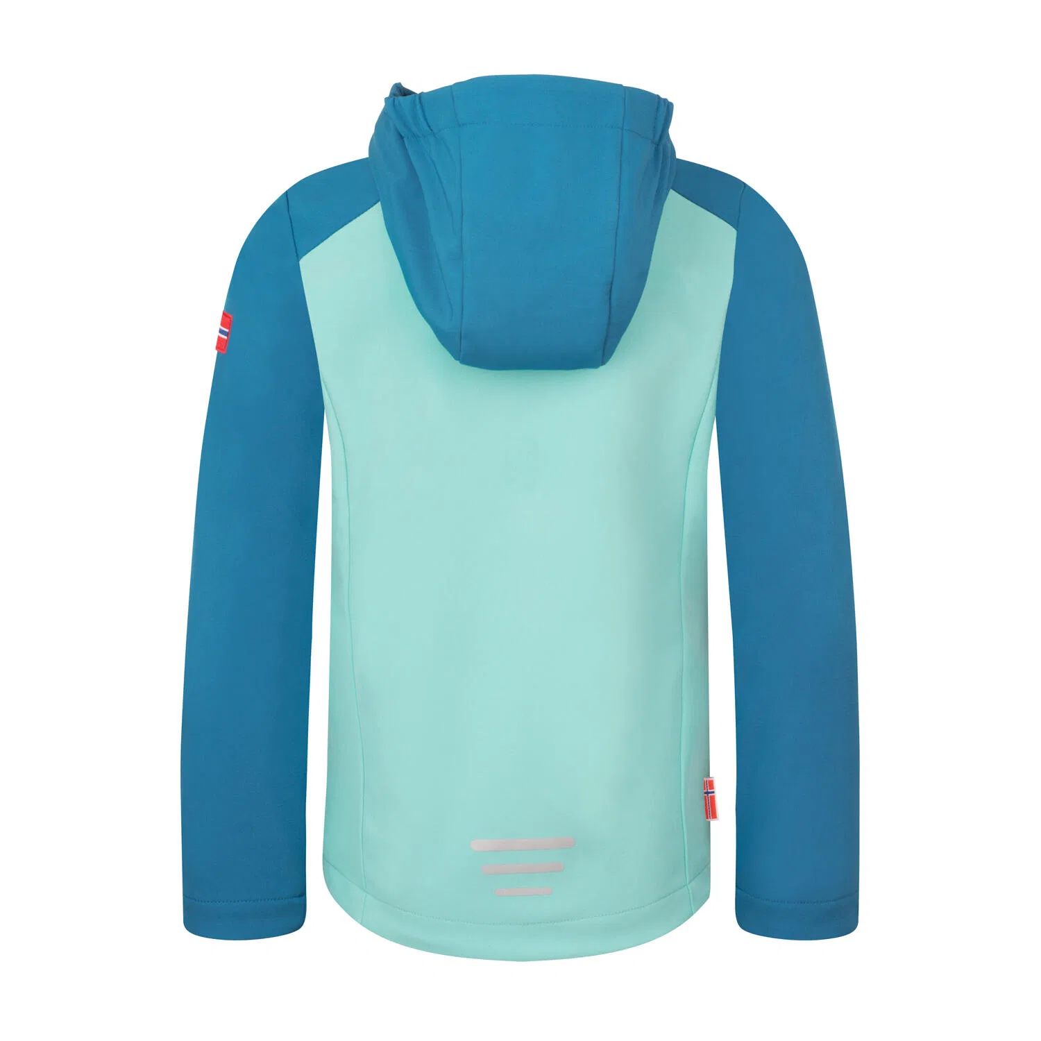 Детская куртка для девочек с капюшоном Kristiansand Jacket XT Trollkids, Wasserblau — фото 2