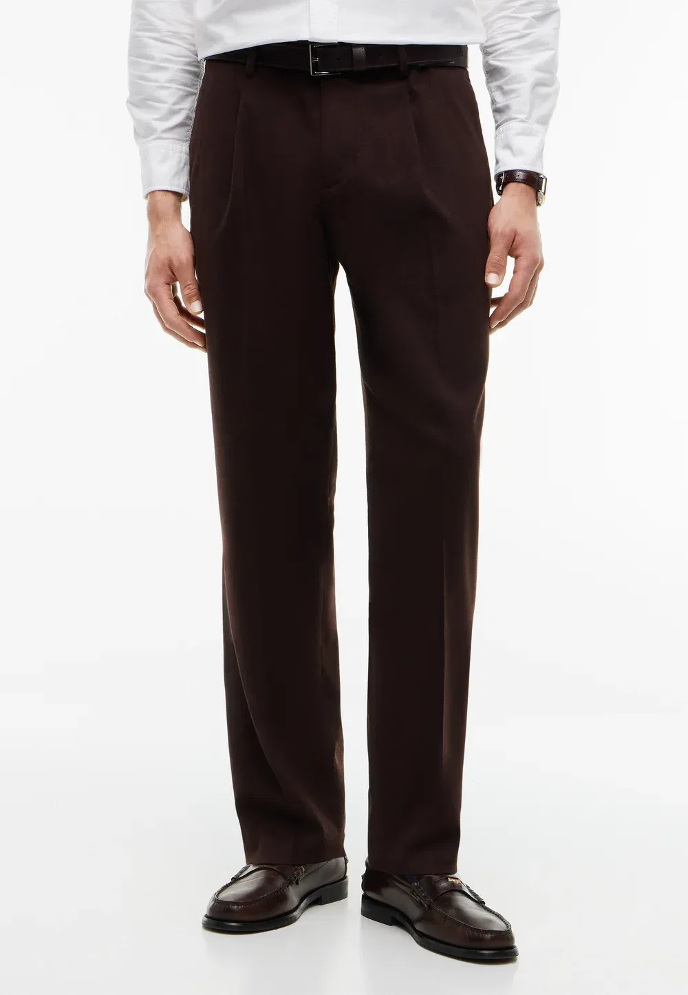 Однотонные брюки-брюки с начесом Tommy Hilfiger, Chocolate