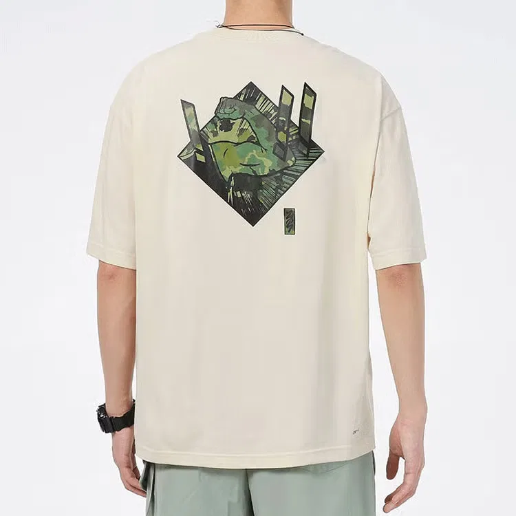 Футболка с принтом Jordan Dri-FIT Zion Nike, кремовый — фото 3
