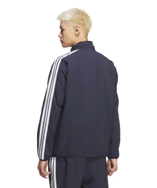 Мужская куртка-трактор с принтом три полосы Adidas, Navy — фото 2