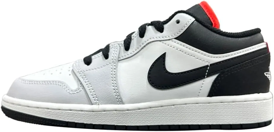 Детские кроссовки для мальчиков Air Jordan 1 Low Nike, Black/Summit White/Infrared/Black