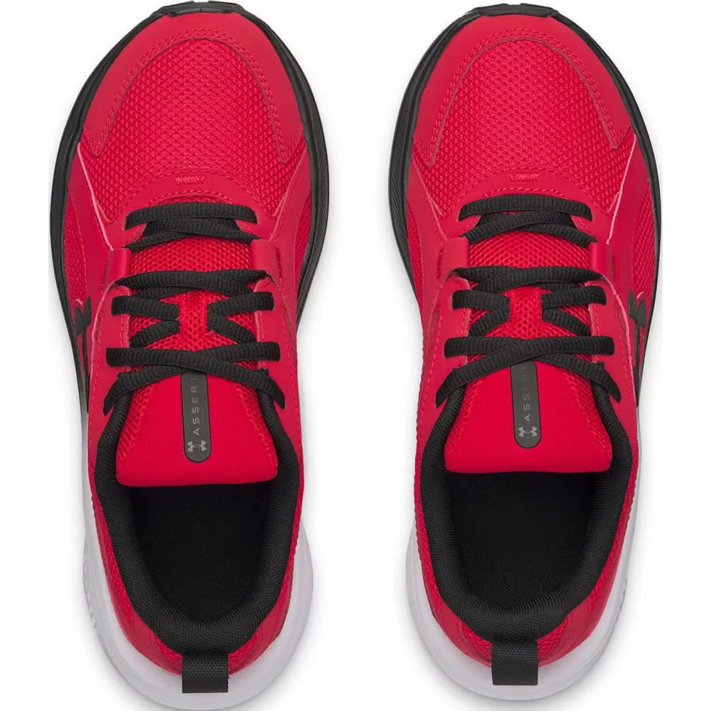 Детские кроссовки Charged+ Assert 11 для бега Under Armour, Red/Black/Black — фото 3