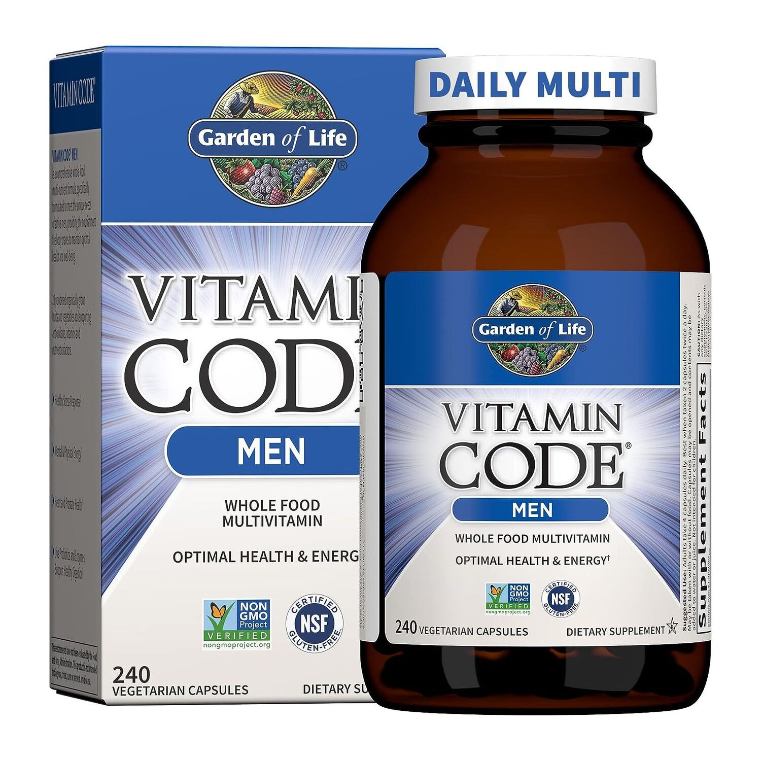 

Мультивитамины Garden Of Life For Men Vitamin Code Raw One, 240 капсул