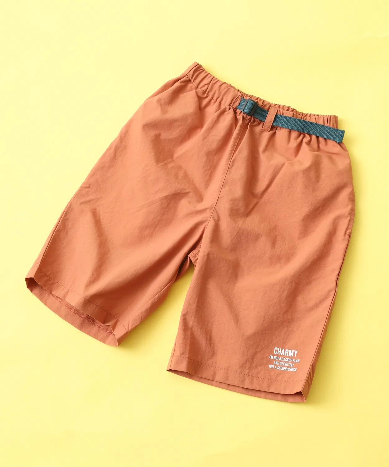 Детские шорты-хаки с цветным ремнем CHARMY clothing FUNALIVE, Dark Orange