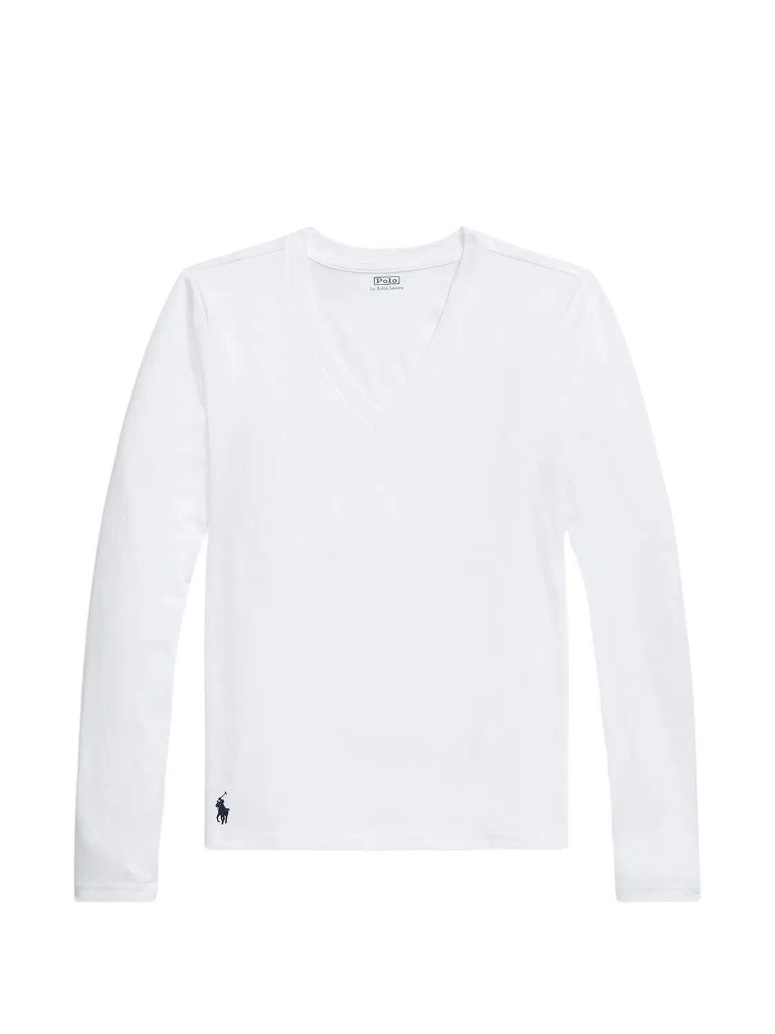 Футболка с длинным рукавом и V-образным вырезом Polo Ralph Lauren, нейтральные