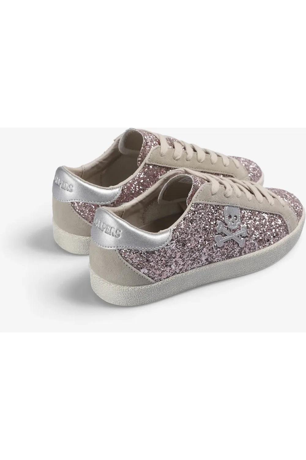 Детские кеды глиттерные на шнуровке Henry Sneakers Scalpers, Pinkglitter — фото 3