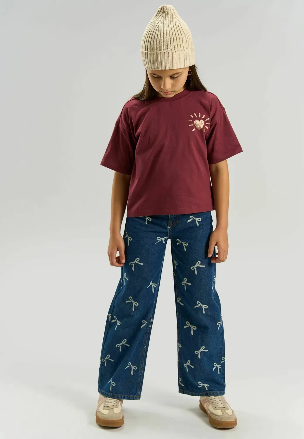 Джинсы Tnvirginia широкого кроя - джинсы прямого кроя The New, Medium Blue Denim Aop