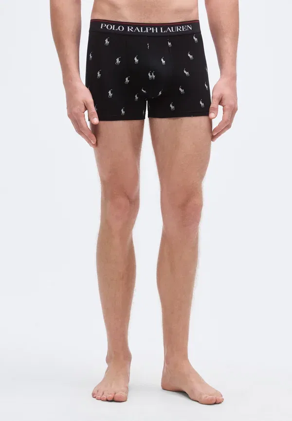 Комплект трусов из 3 штук, хлопок с эластаном, Classic trunk 3 pack, Polo Ralph Lauren, черный — фото 2
