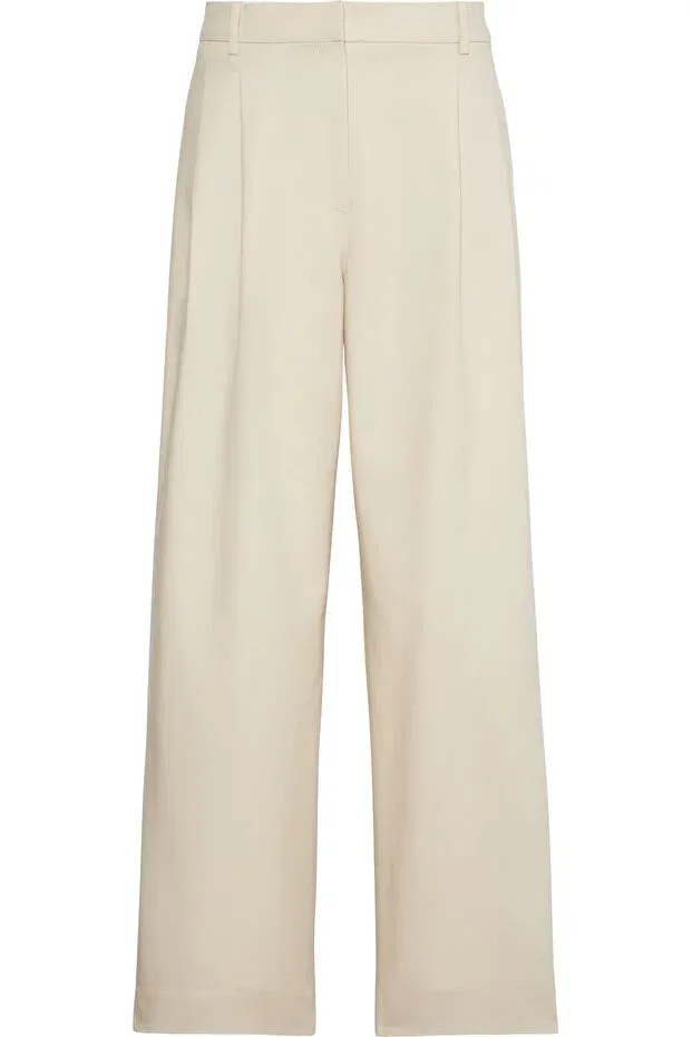 Женские брюки чинос с широкой штаниной Calvin Klein, 0xg Charming Khaki — фото 4