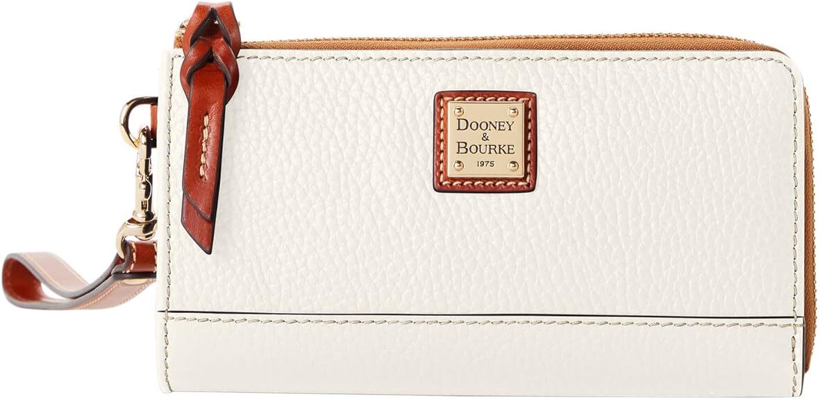 

Сумка Dooney & Bourke, ремешок на молнии с отделкой Pebble Grain, белый