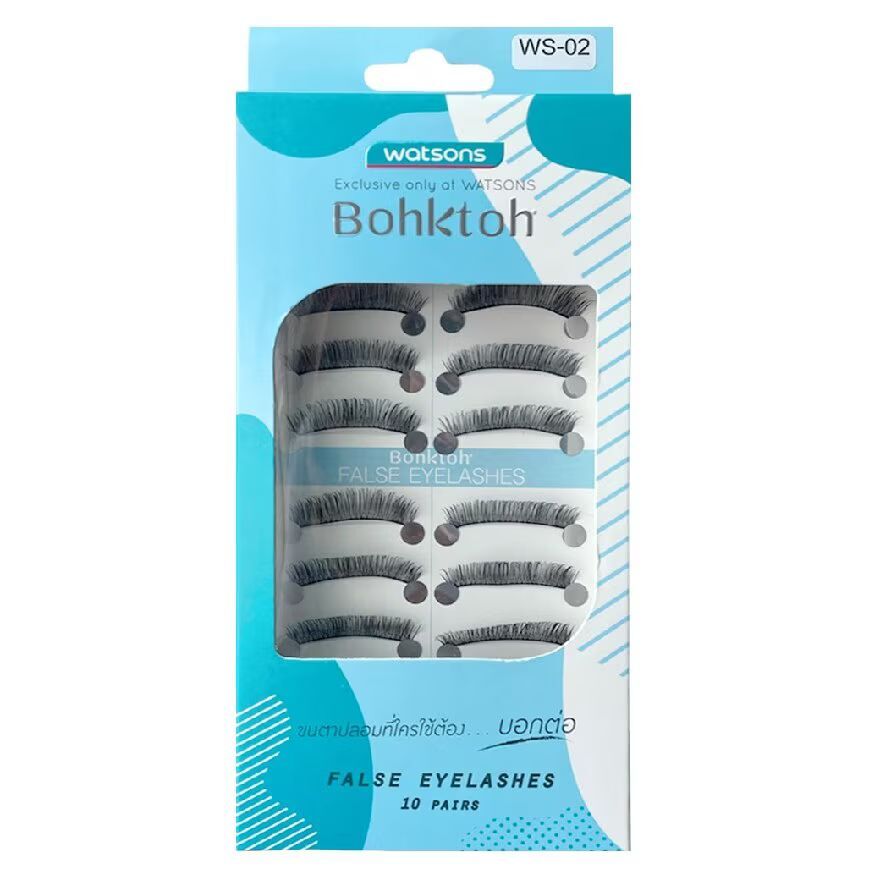 

Bohktoh Накладные ресницы 10 пар WS02, Black