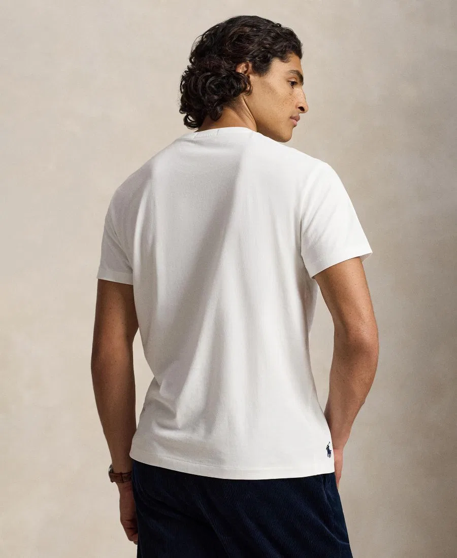 Футболка классического кроя с логотипом Polo Ralph Lauren, White — фото 4