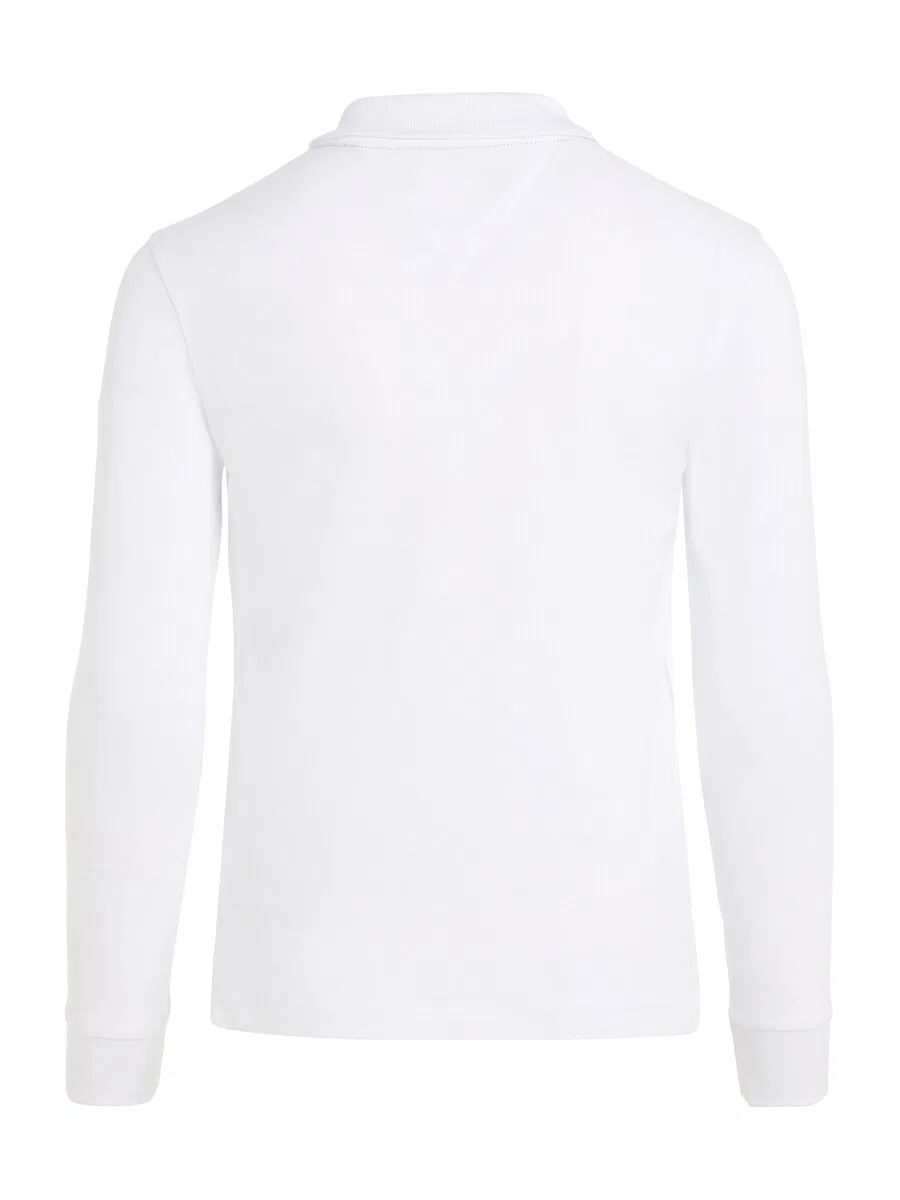 Рубашка TOMMY HILFIGER 'Essential Regular Fit Long Sleeve' белого цвета — фото 2