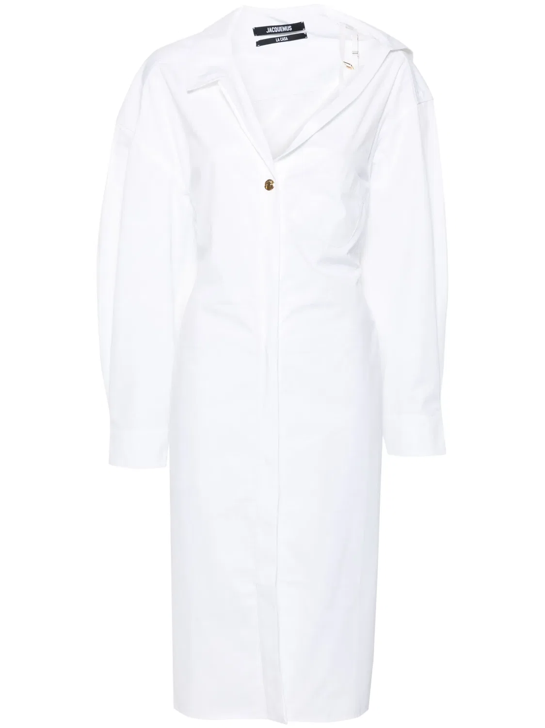 Платье La Robe Chemise Jacquemus, белый