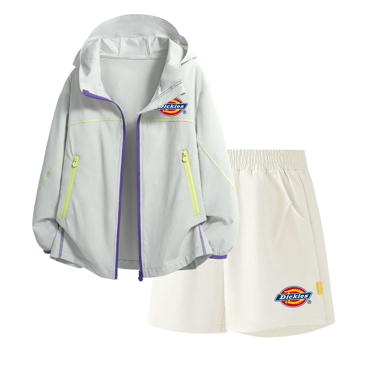 Детский спортивный комплект из 2 предметов Silicone Logo K White Grey+Logo K Bottom Right Cloud White Dickies, Silicone Logo K White Grey+Logo K Bottom Right Cloud White