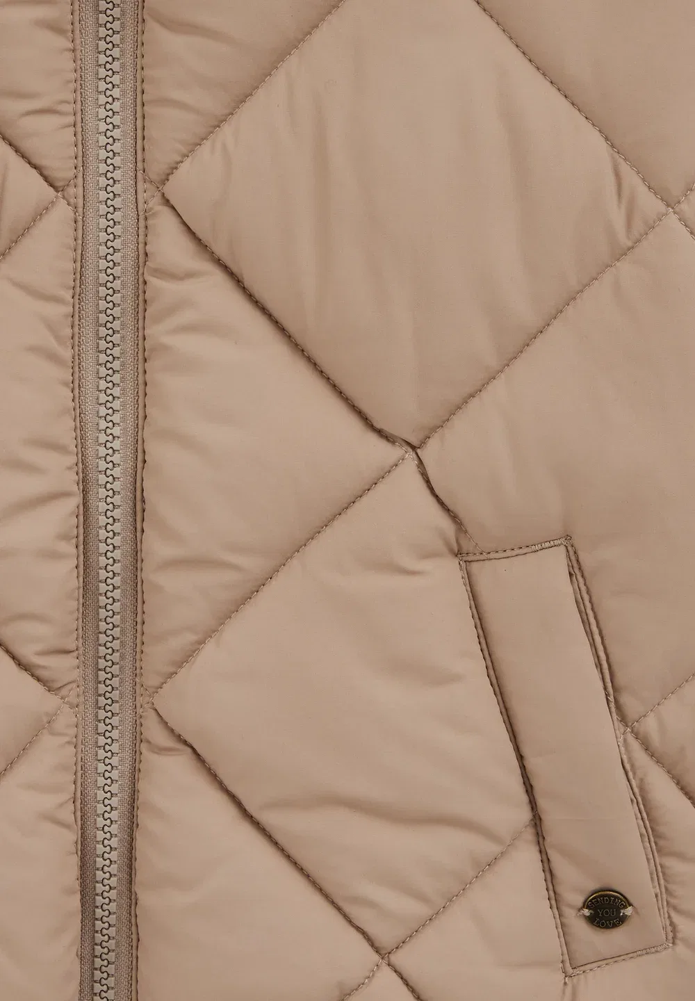 Зимняя куртка We Fashion, Beige — фото 3