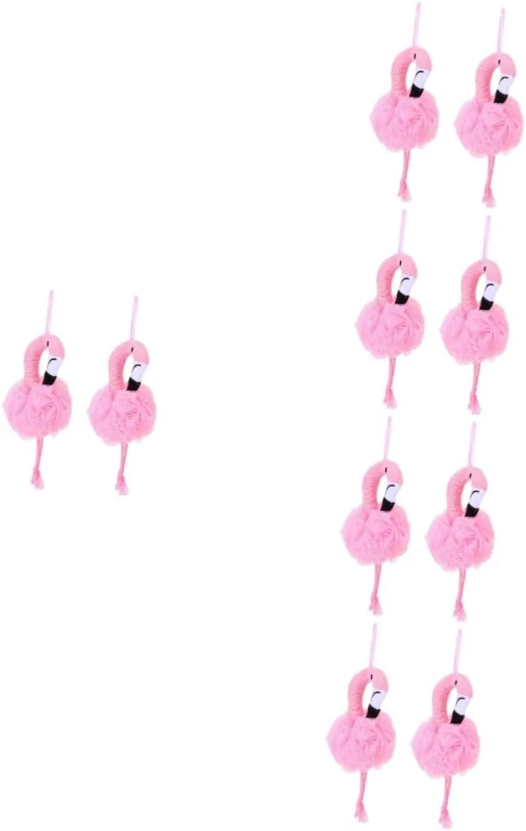 Мочалка для душа Flamingo, 10 шт, Baluue, Розовый