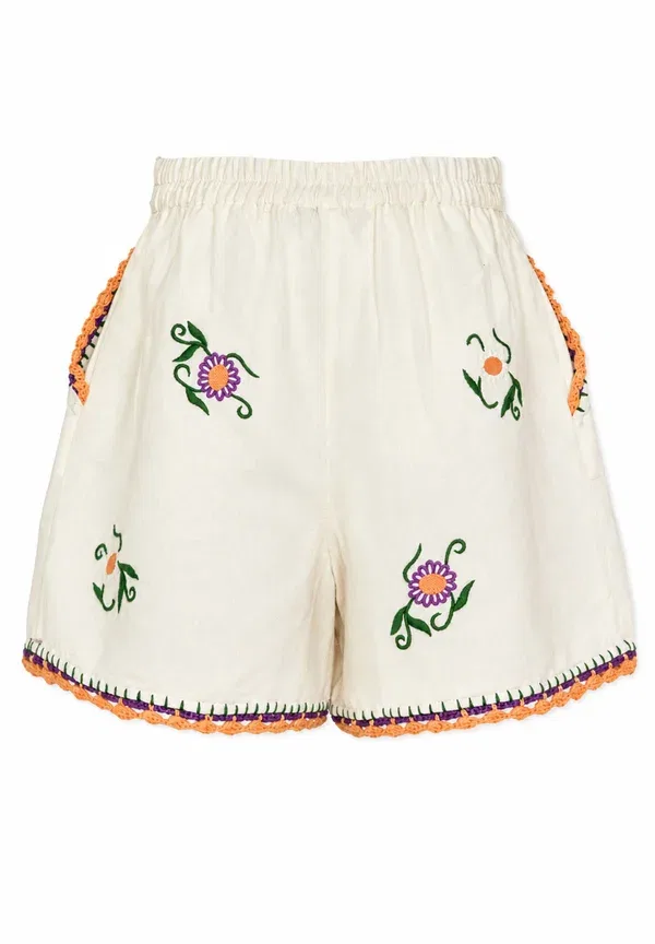 Шорты хлопковые Stella Mccartney Kids Ivory, слоновая кость — фото 2