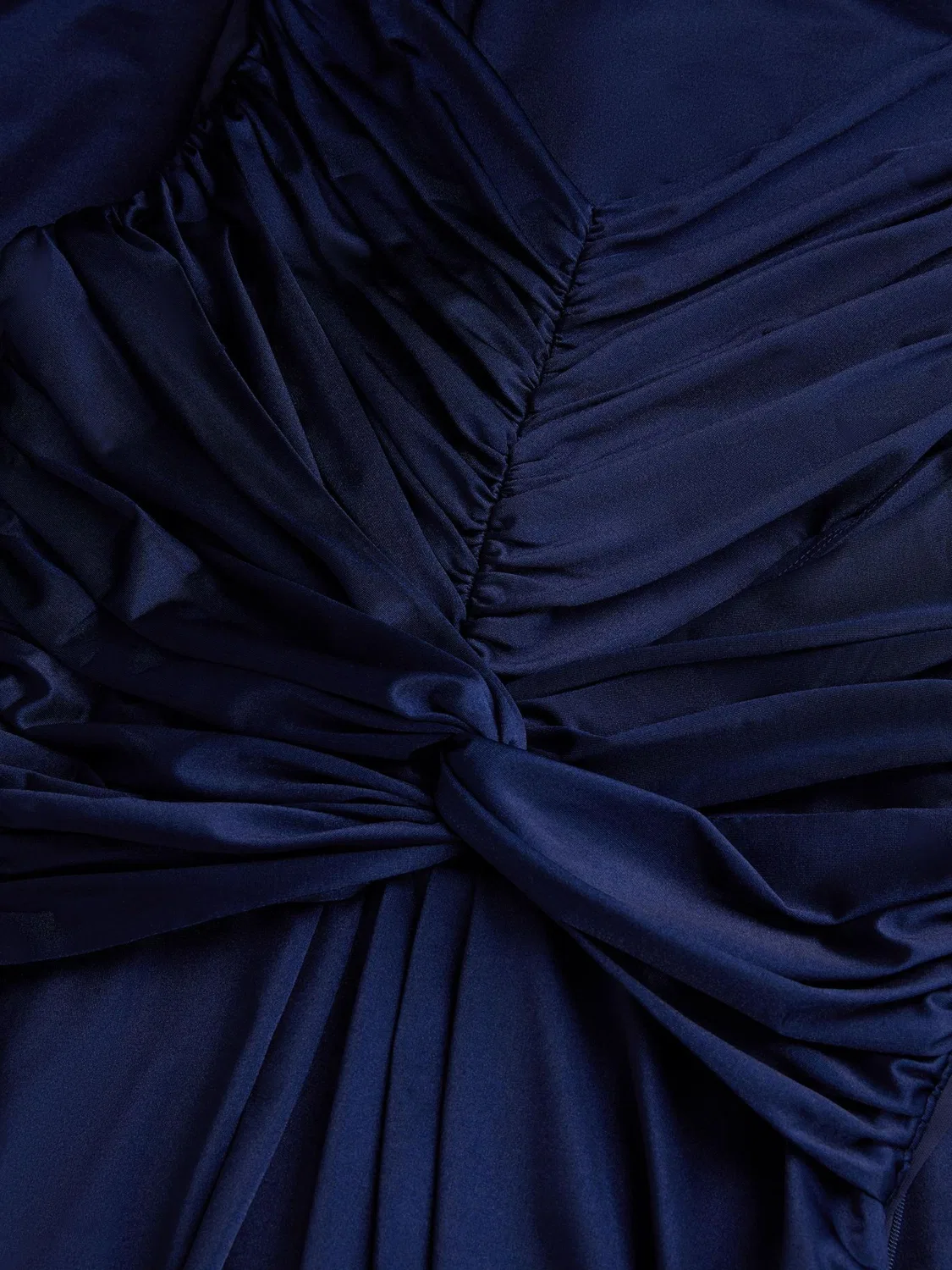 Платье для выпускного Monsoon Blue Skye с драпировкой и узлом, синее — фото 3