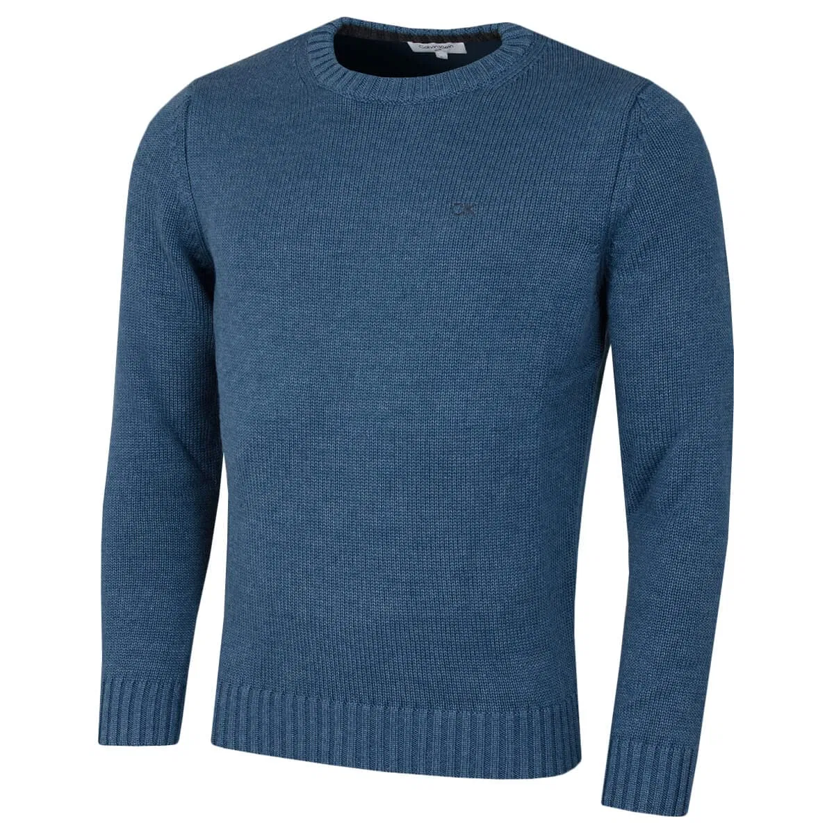 Мужской свитер с круглым вырезом Calvin Klein, Marl Denim