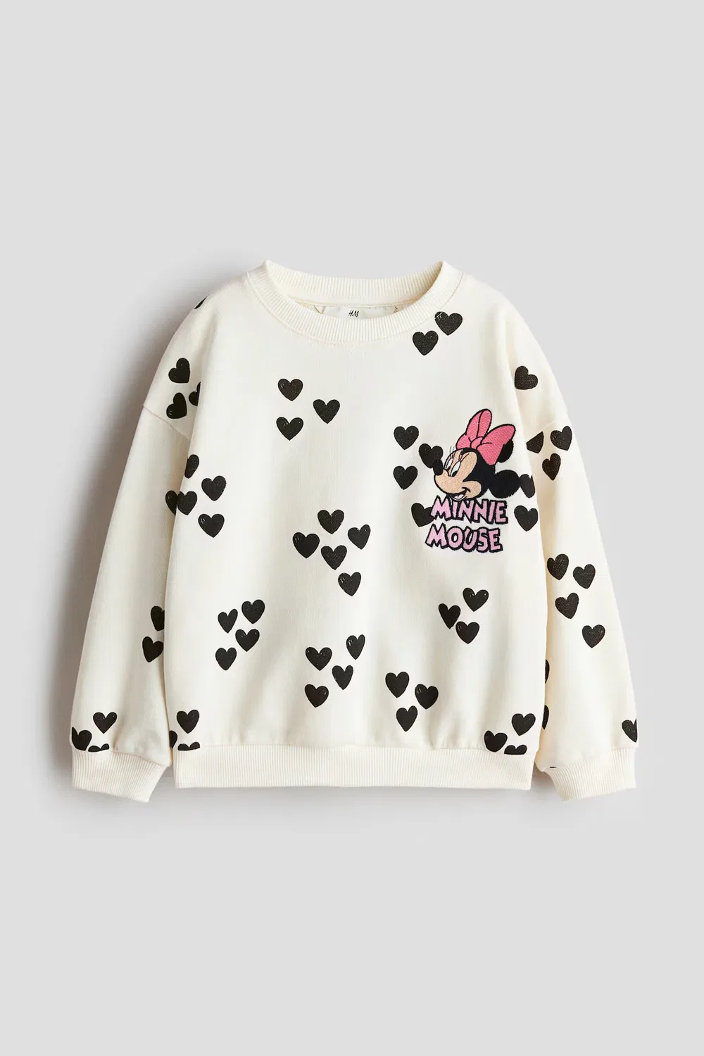 Толстовка с рисунком H&M, Cremefarben/Minnie Maus