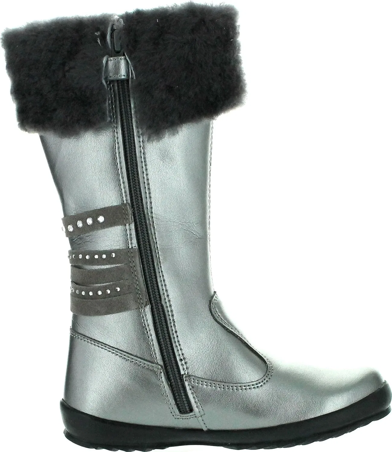 Детские сапоги для девочек водонепроницаемые Azalea Rain Step Naturino, Acciaio — фото 2