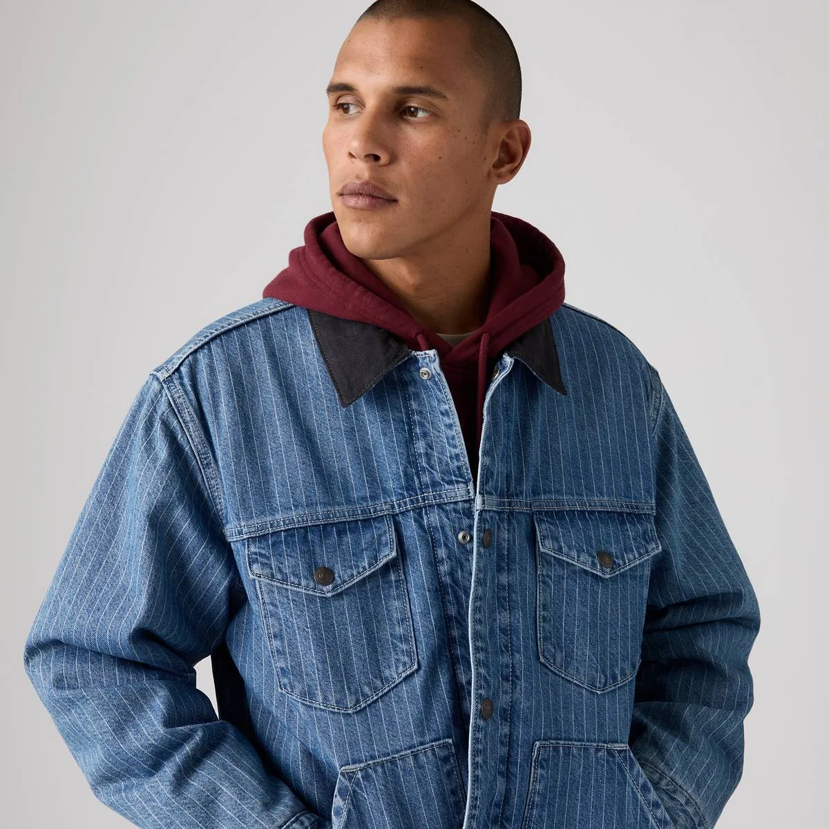 Джинсовая куртка-тракер Munroe Levi's, Kite Express - Medium Wash — фото 2