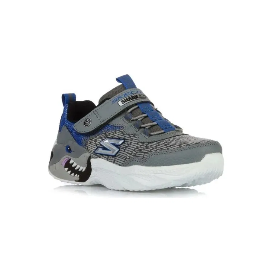 Кроссовки с подсветкой Creature-Lights Skechers, Серый/Темно-синий — фото 3