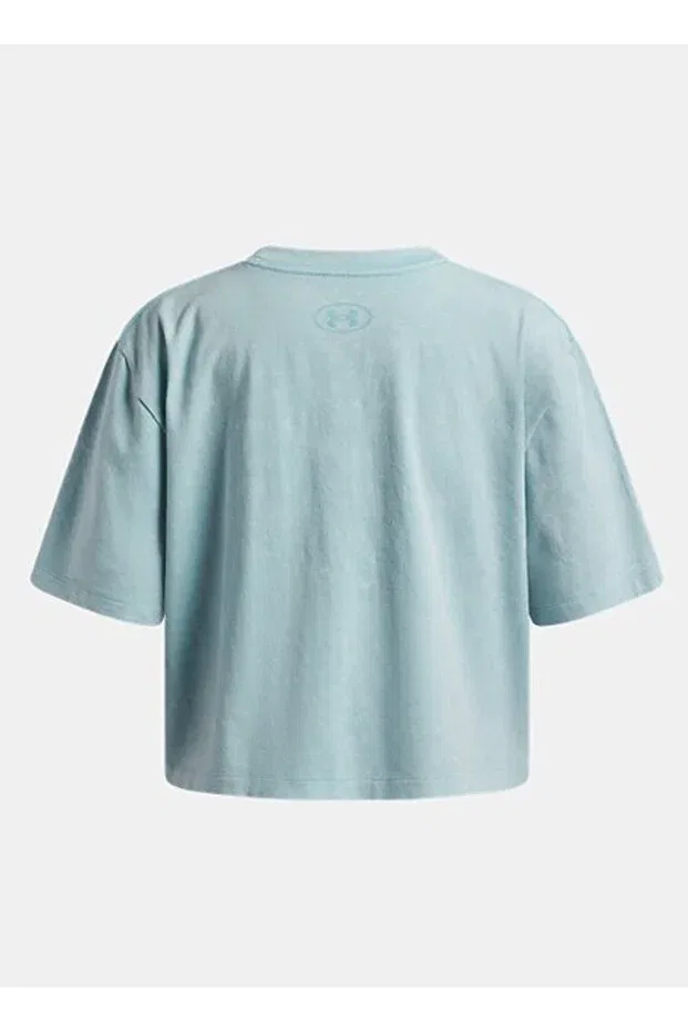 Детская футболка для девочек хлопковая Under Armour, Mint — фото 2