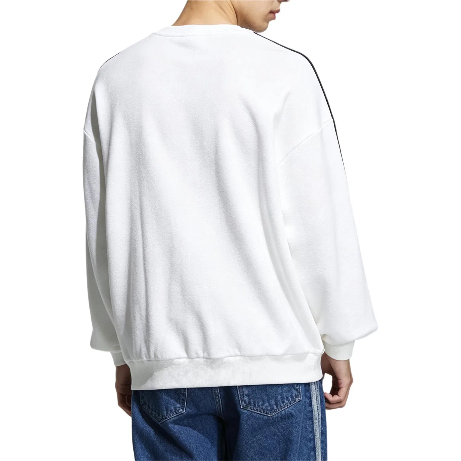 Мужской свитшот с круглым вырезом Adidas Originals, White — фото 4