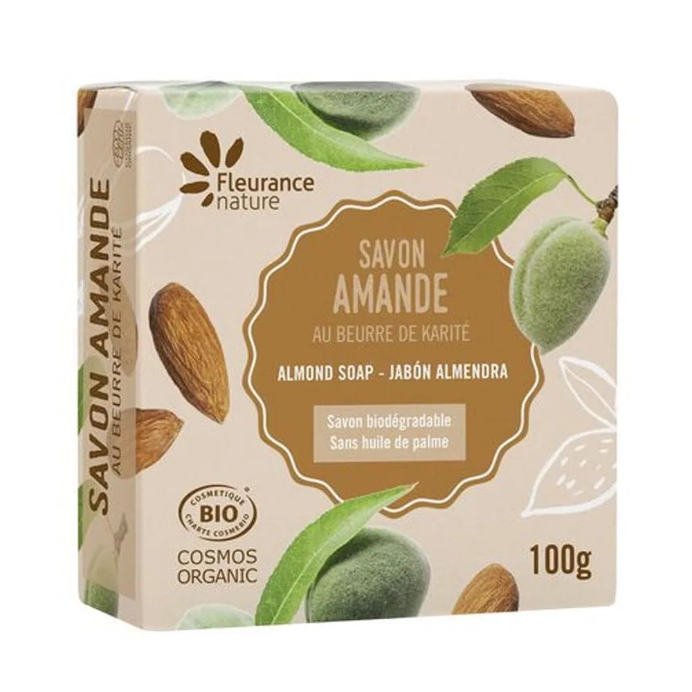 Твердое мыло аромат Миндаль, Fleurance Nature, 100 г
