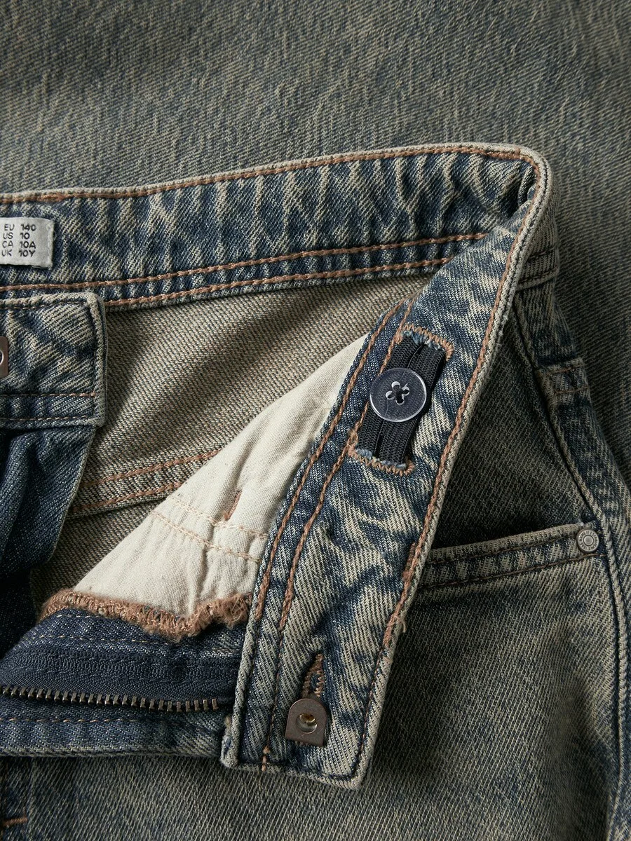 Джинсы NAME IT Baggy Jeans 'NKMBen X-Skater' дымчато-синего цвета — фото 3