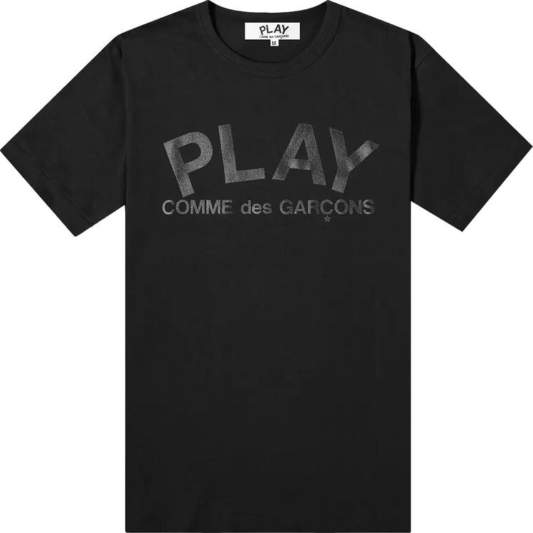 

Футболка Comme des Garçons PLAY Play Logo Tee 'Black', черный