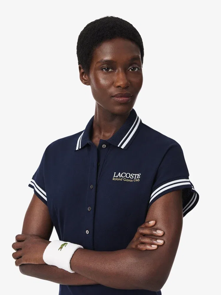 Платье теннисное LACOSTE Roland Garros Navy — фото 2