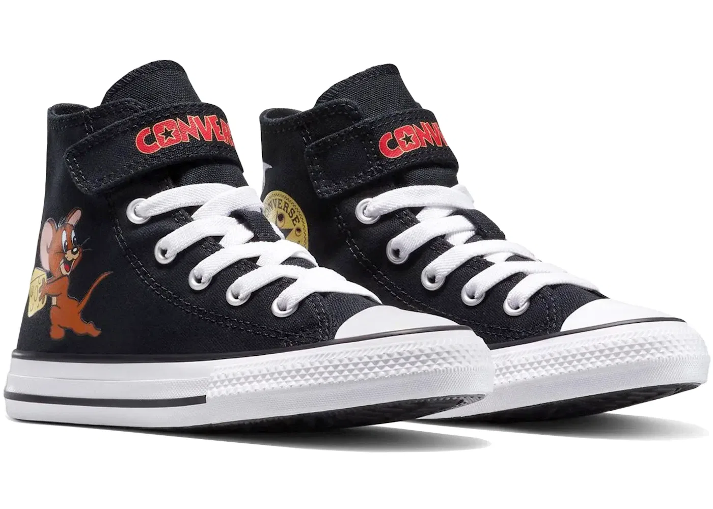 Детские кроссовки Lifestyle с принтом Converse Chuck Taylor All Star EasyOn Hi Tom & Jerry Converse, Black/Multi/White — фото 2