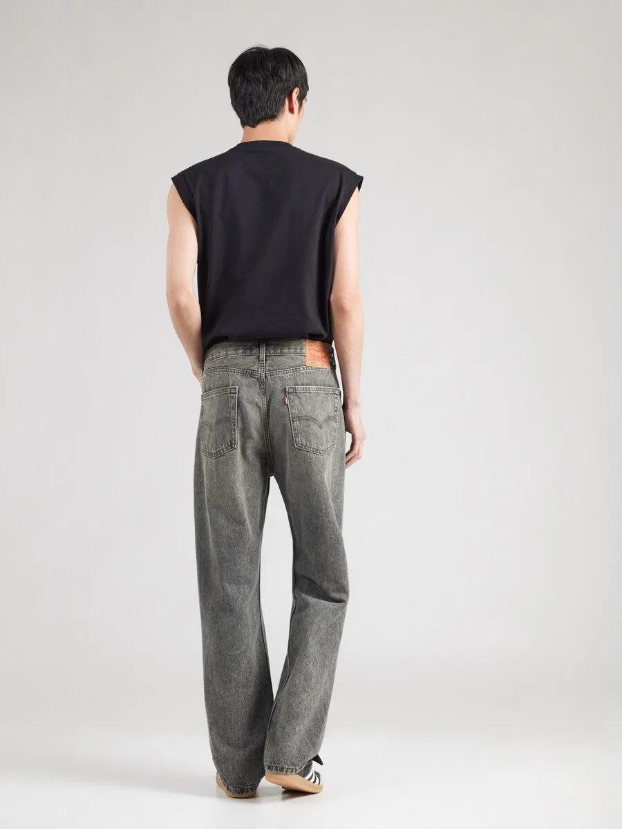 Джинсы LEVI'S свободного кроя '565 97 LOOSE STRAIGHT' серого цвета — фото 4