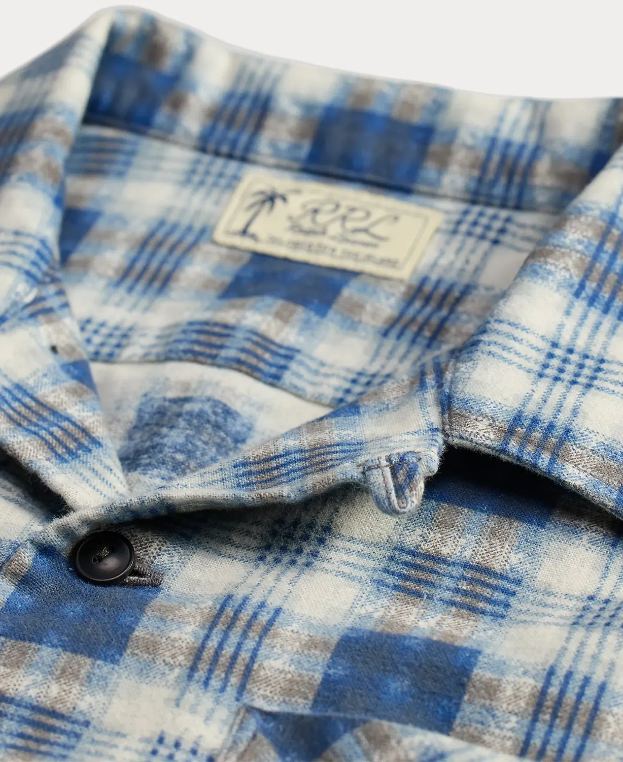 Мужская рубашка с коротким рукавом с клетчатым принтом Polo Ralph Lauren, Índigo — фото 3