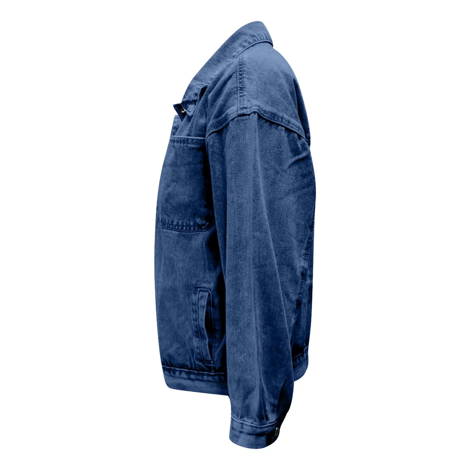 Женская джинсовая куртка с принтом, модель Giacche in denim elasticizzato, Bu2 — фото 3