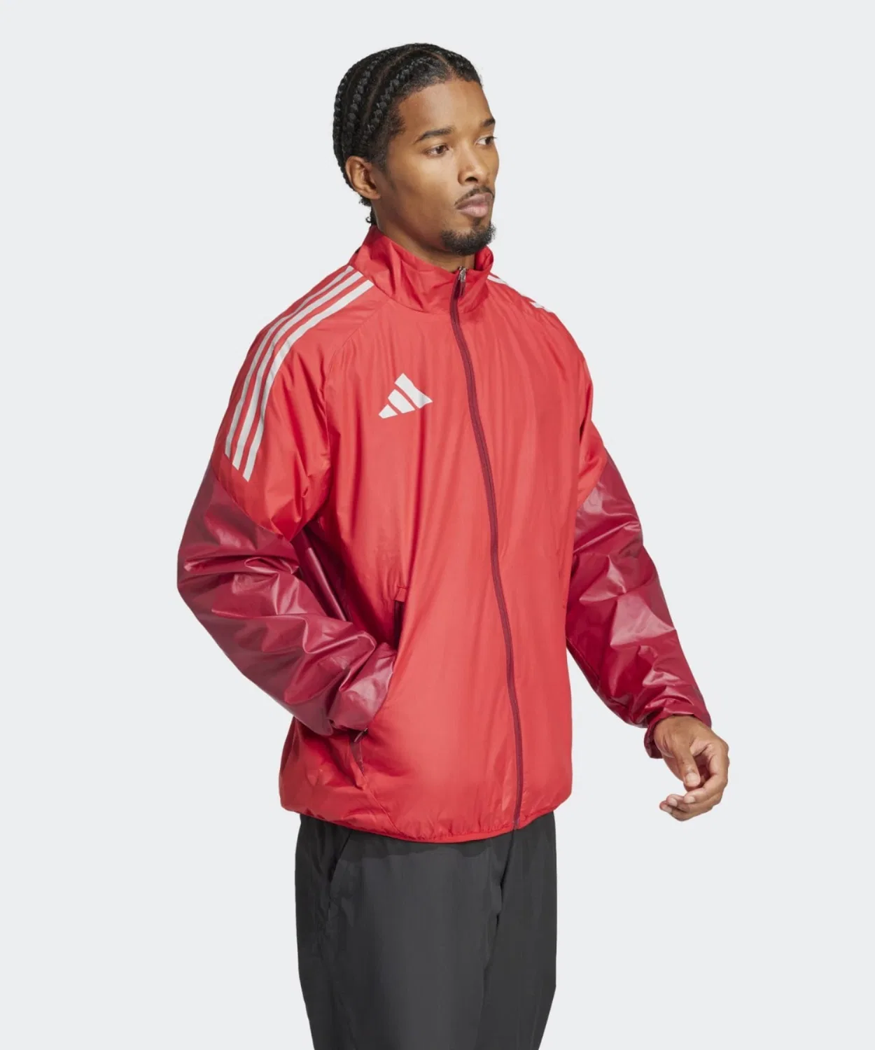 Мужская ветровка с принтом Tiro Adidas, Красный — фото 3