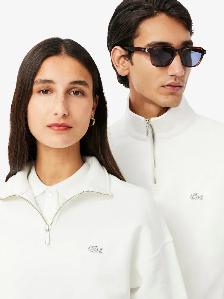 Свитер свободного кроя с полузастежкой LACOSTE — фото 2