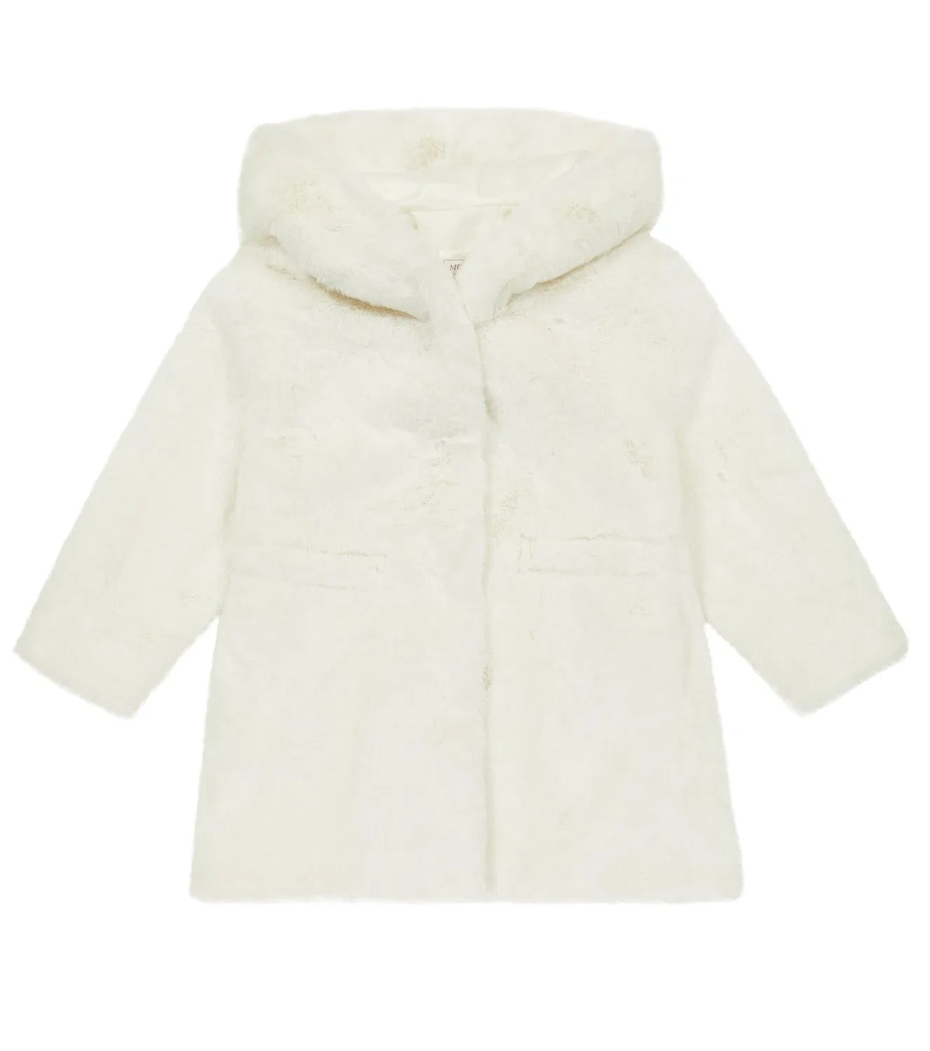 Пальто с капюшоном Monnalisa, белый