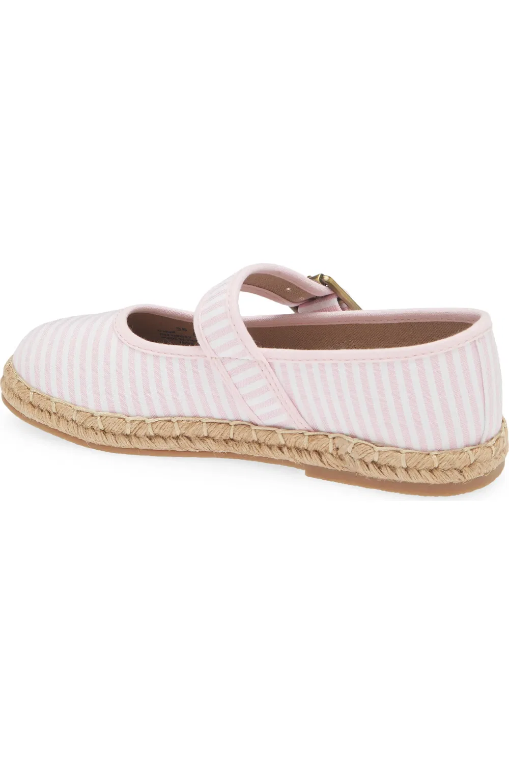 Детские сандалии эспадрильи на регулируемом ремешке Pink Stripe Boden — фото 2