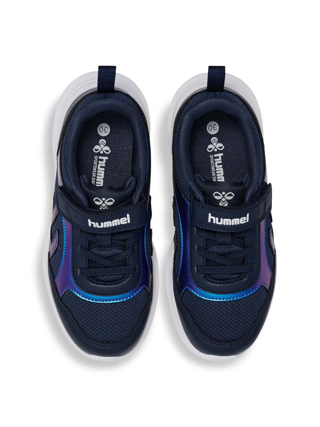 Детские кроссовки с эластичными шнурками Glow Hummel, Blau Dunkelblau — фото 3