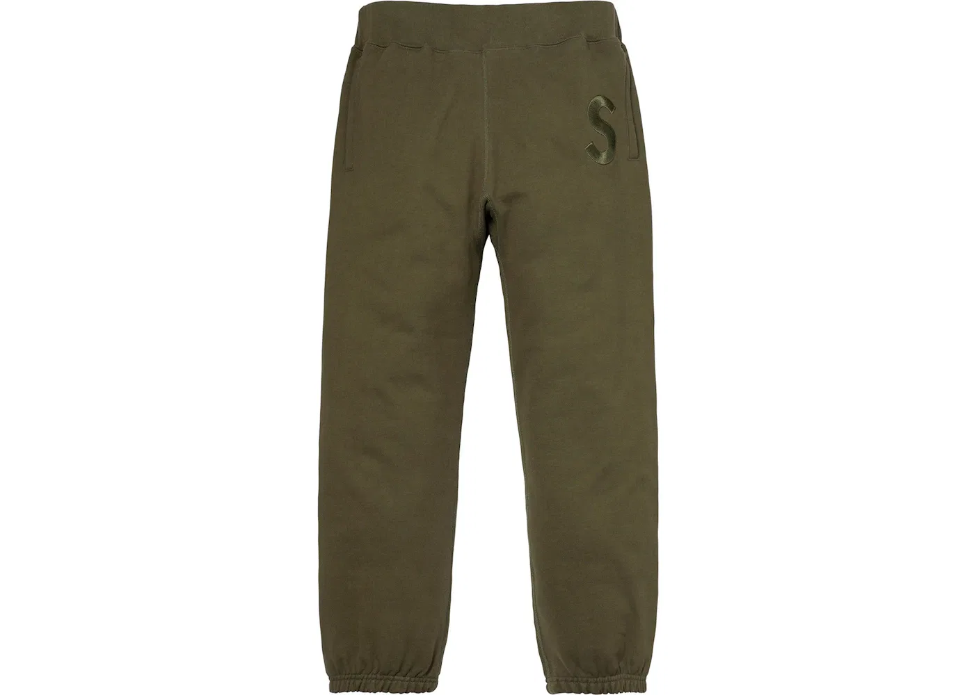 Мужские спортивные штаны с принтом Supreme Sweatpant, Dark Olive