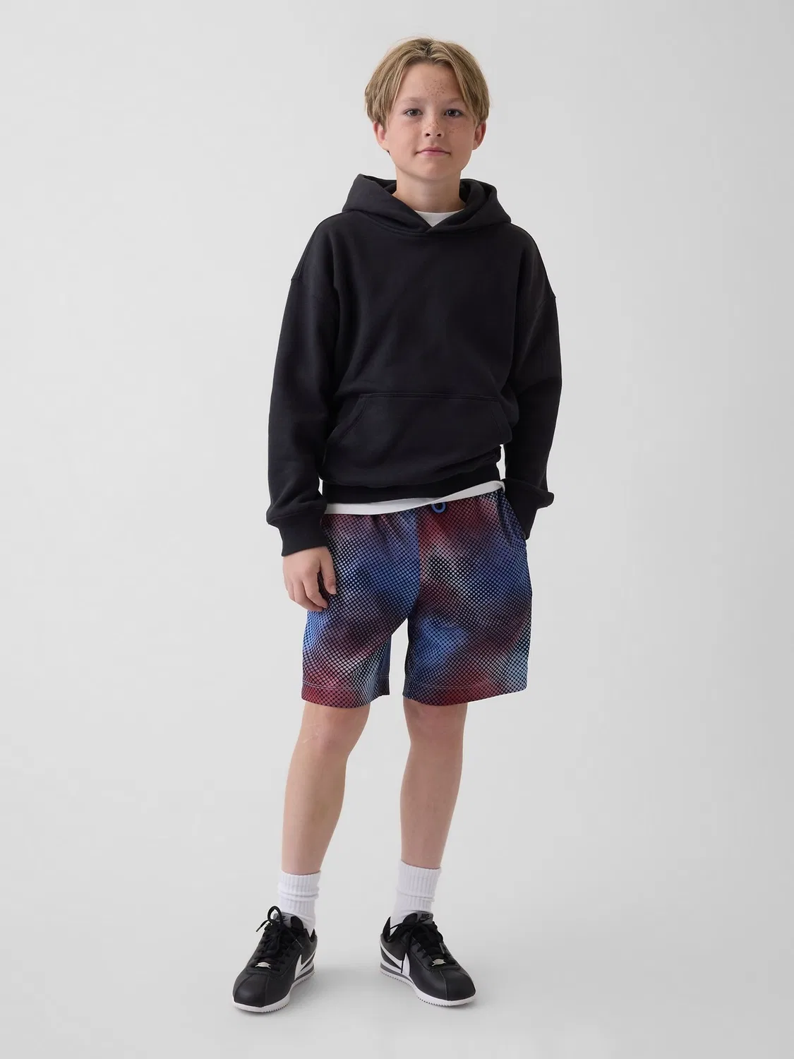 Шорты Mesh Easy Shorts Gap, Black Dappled — фото 3